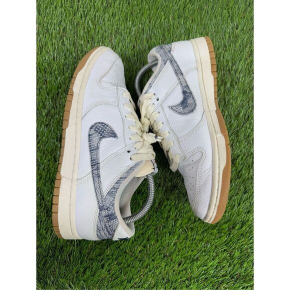 Size 8 - Nike Dunk Low Washed Denim Clean White gum bottom - Picture 5 of 9
